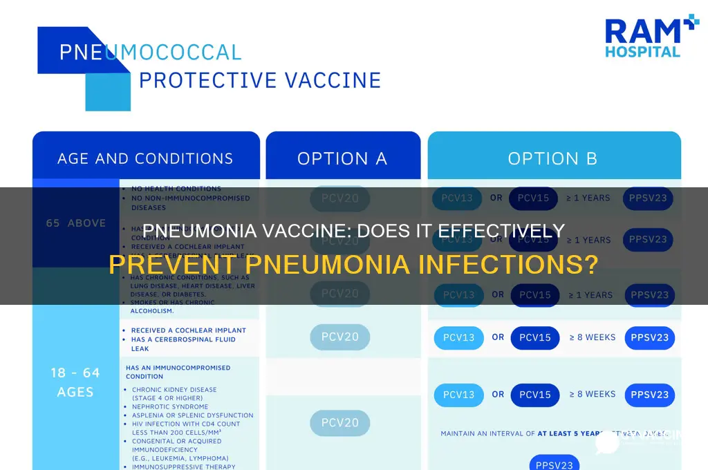 does pneumonia vaccine protect against pneumonia