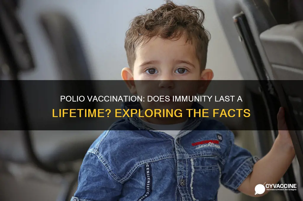 does polio vaccination last a lifetime