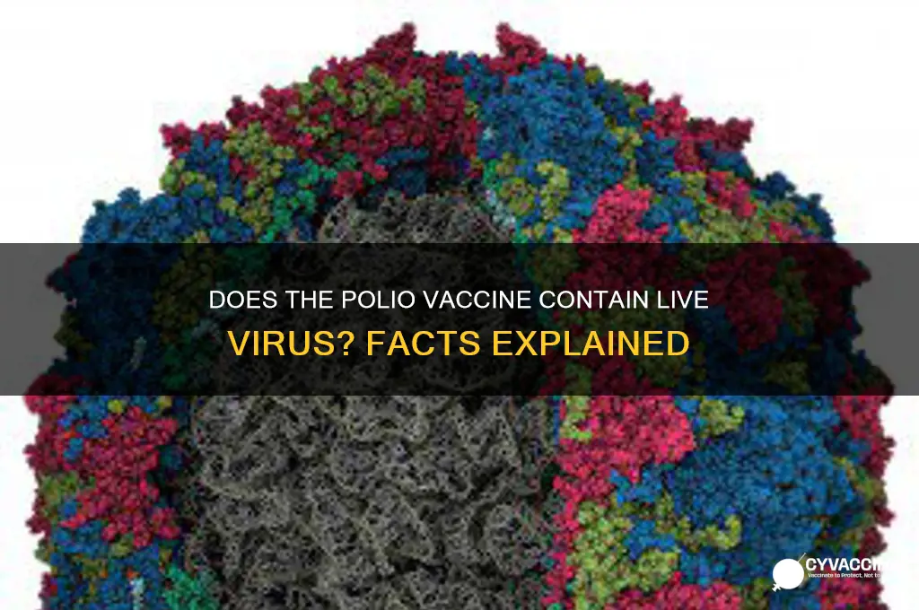 does polio vaccine contain live virus