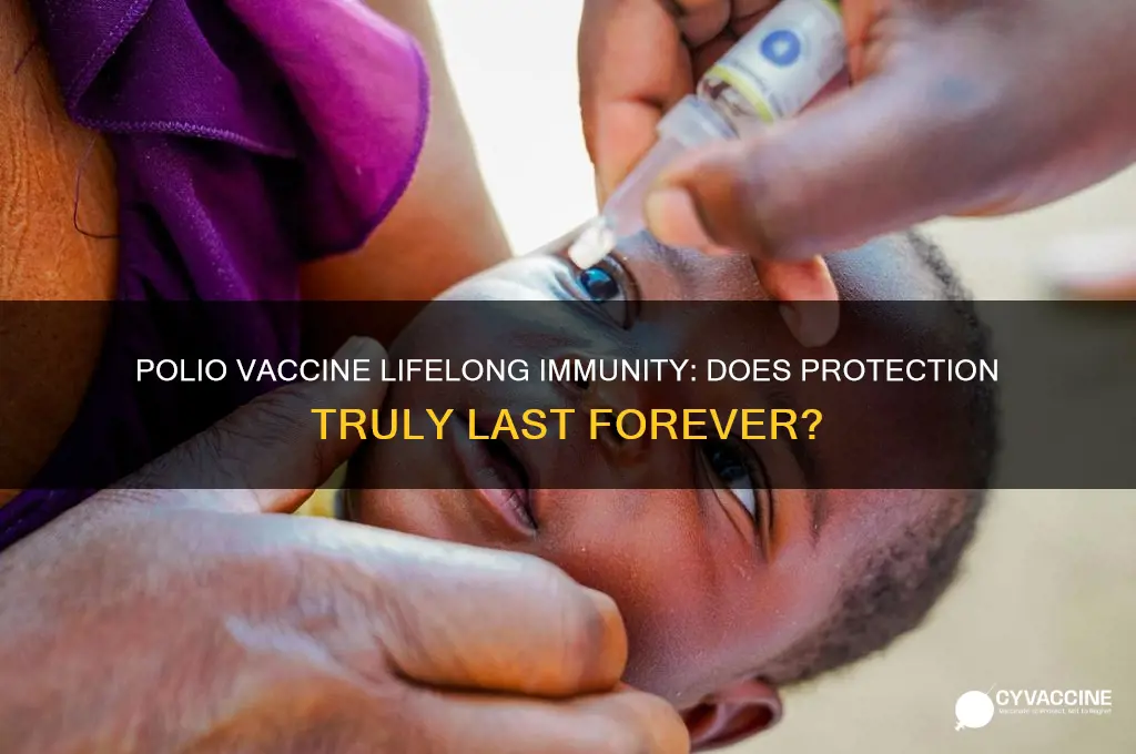 does polio vaccine last for life