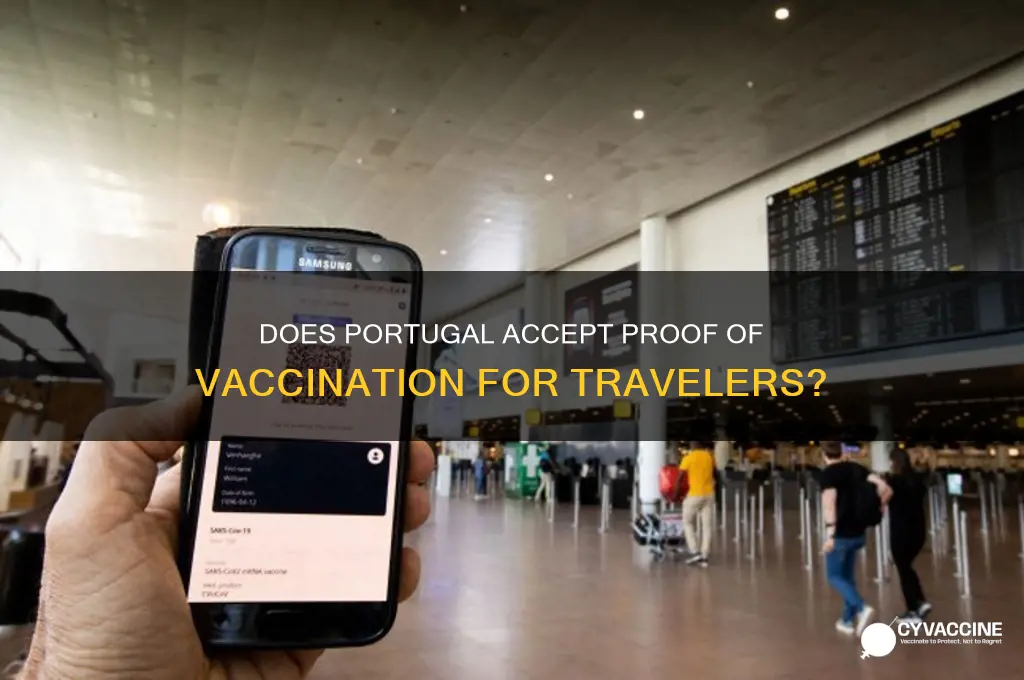 does portugal accept proof of vaccination