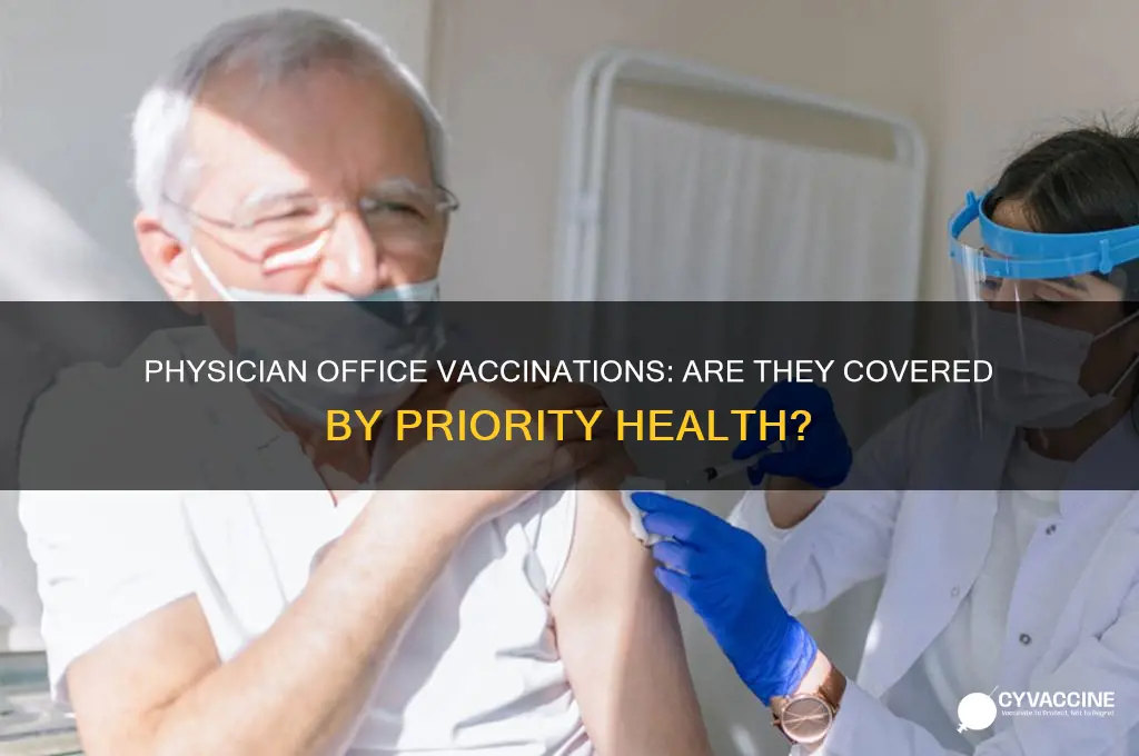 does priority health pay for vaccinations at physician