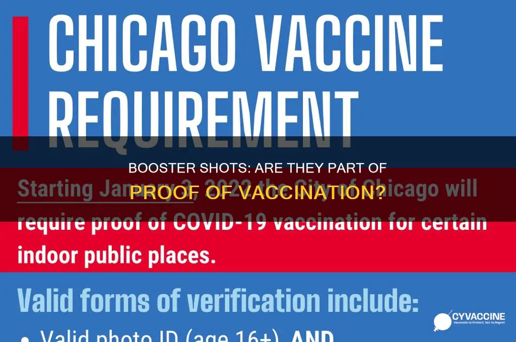 does proof of vaccination include booster