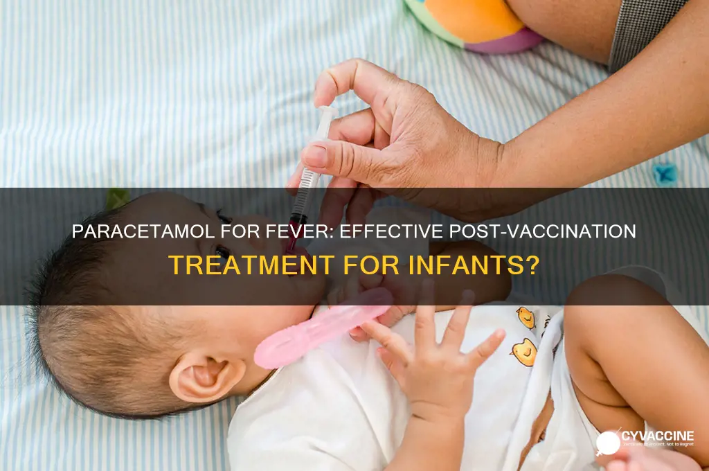 does prophylactic paracetamol prevent fever after vaccination in infants