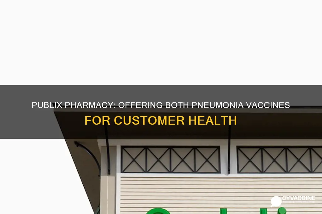 does publix have both pneumonia vaccines