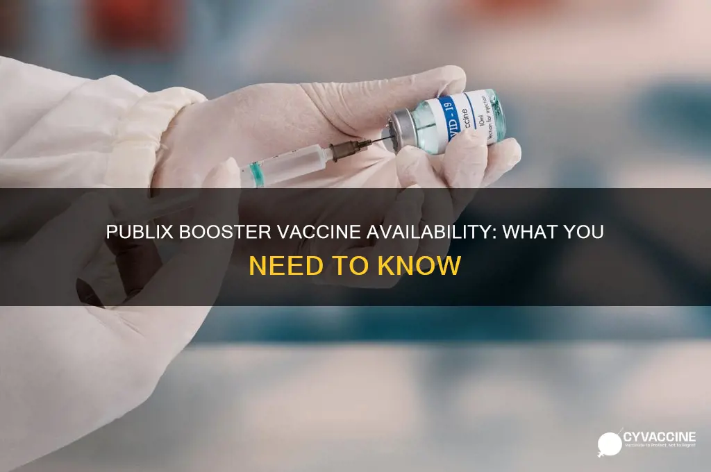 does publix have the booster vaccine