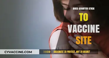 Does a Quarter Stick to Vaccine Sites? Fact-Checking the Myth
