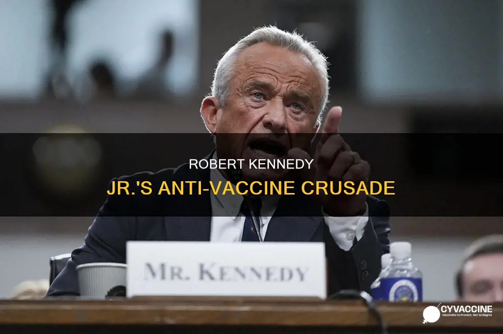 does robert kennedy jr think vaccines are bad