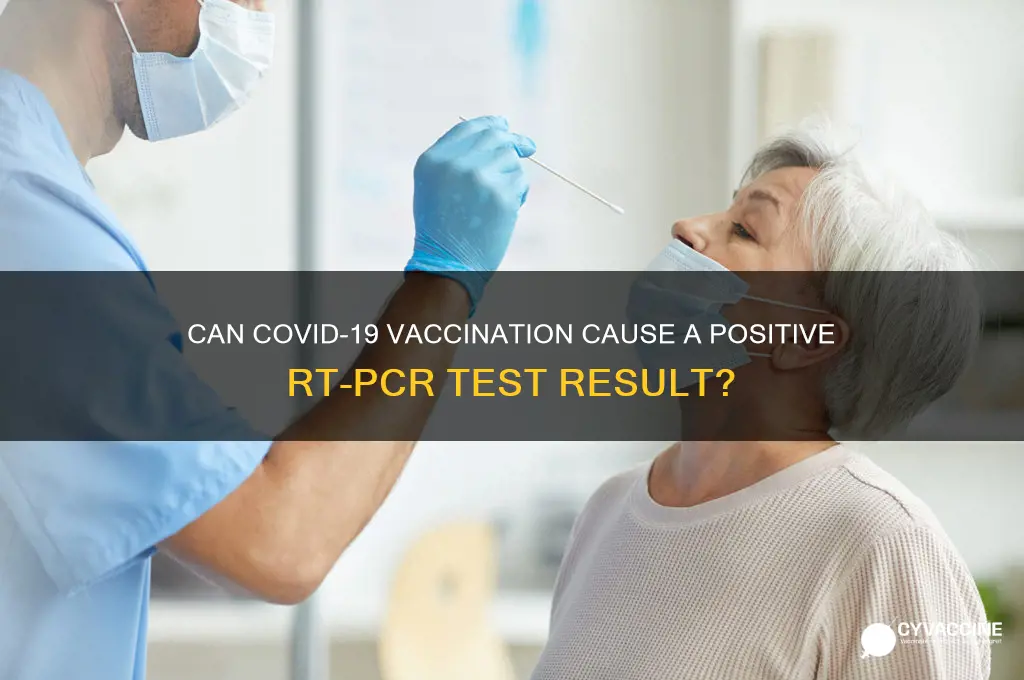 does rtpcr come positive after vaccination