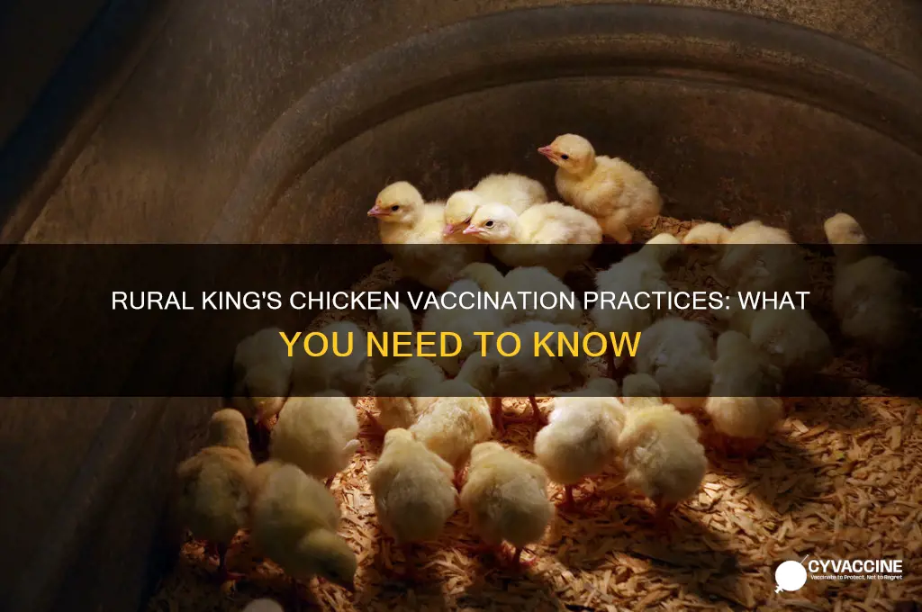 does rural king vaccinate their chickens