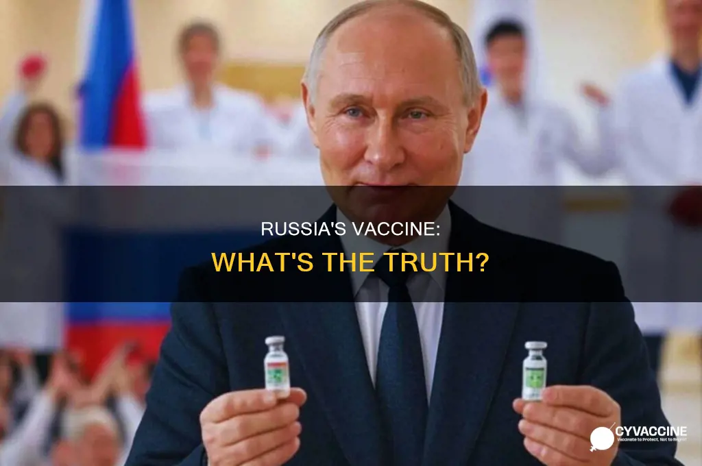 does russia have a vaccine for the virus