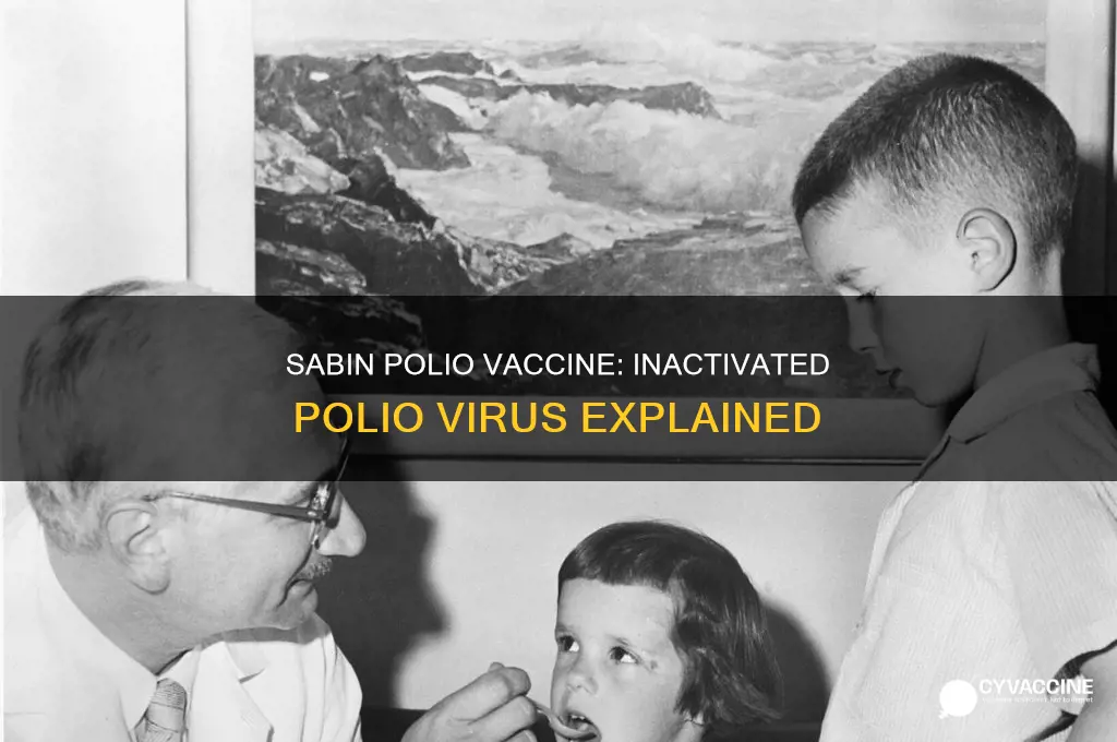 does sabin polio vaccine have inactivated polio virus