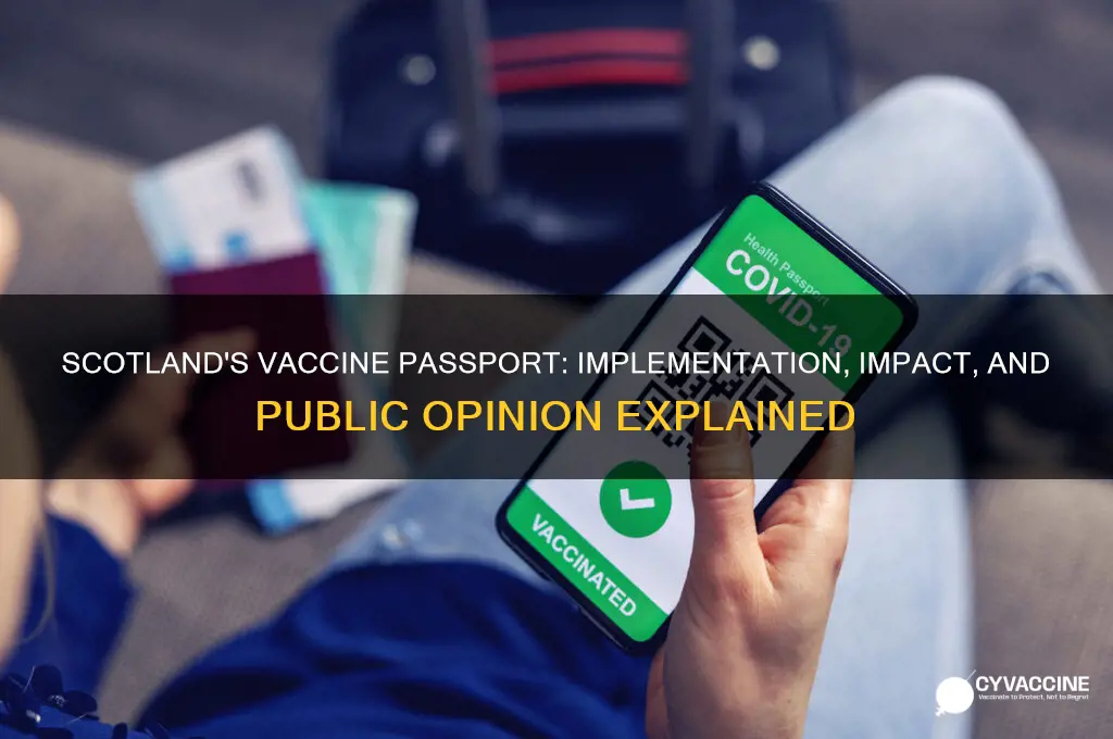 does scotland have a vaccine passport