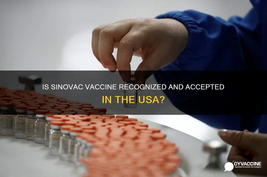 does sinovac vaccine accepted in usa