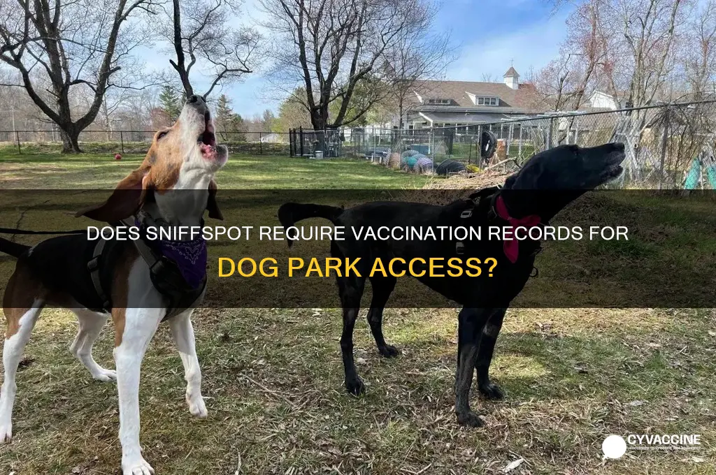 does sniffspot ask for vaccination records
