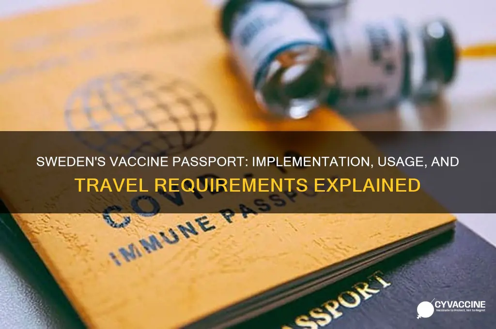 does sweden have a vaccine passport