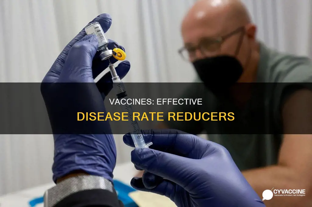 does taking vaccines help with the disease rate