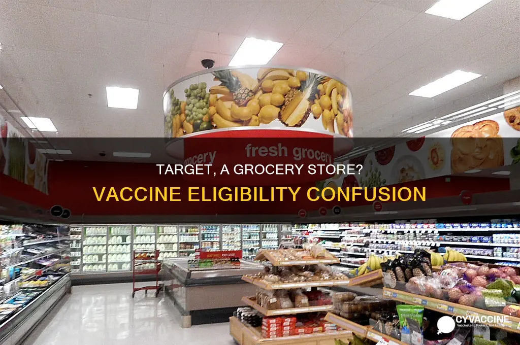 does target count as a grocery store for vaccine