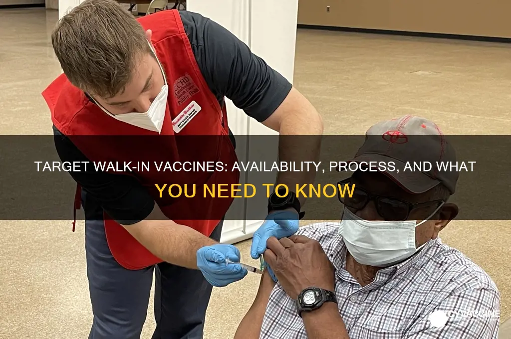 does target do walk in vaccines