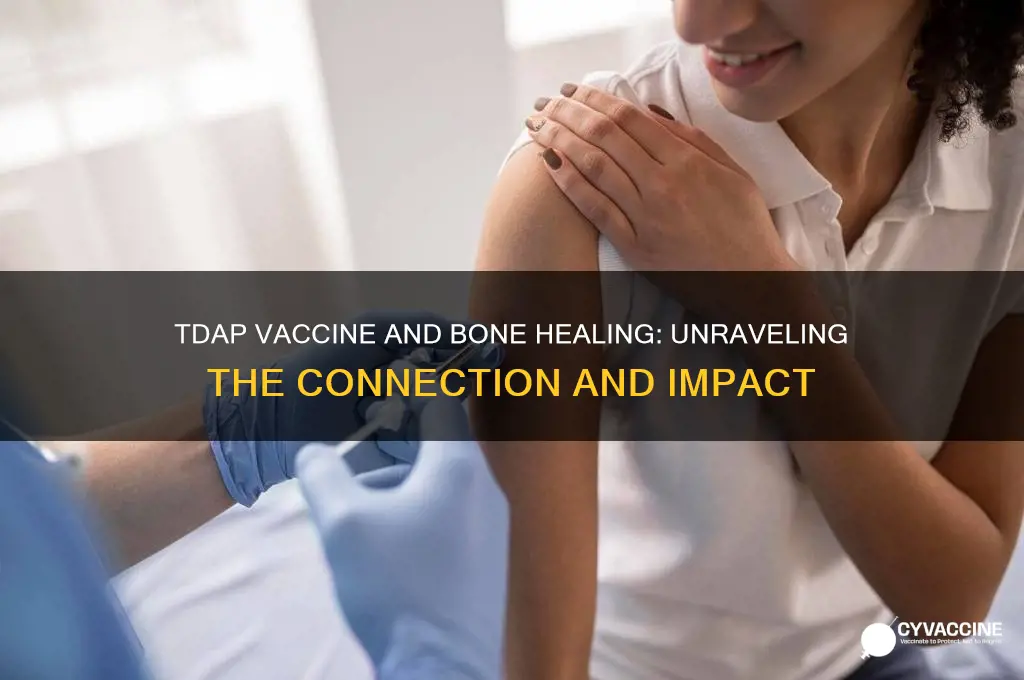 does tdap vaccine affect bone healing