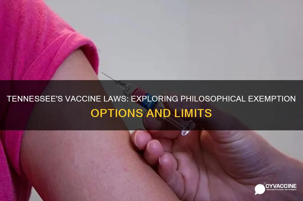 does tennessee have philosophical vaccine exemptions