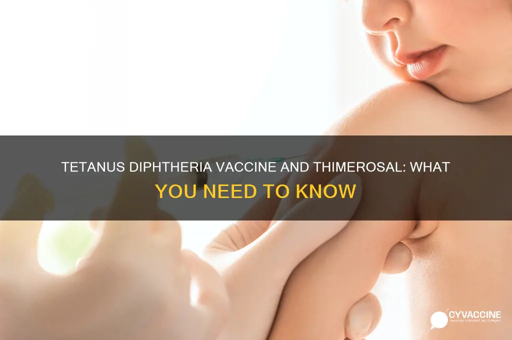 does tetanus diptheriea vaccine contain thimerosal
