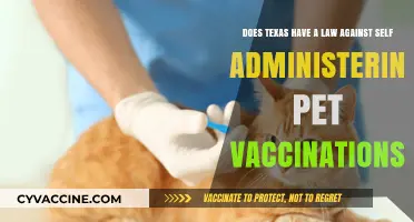 Texas Pet Owners: DIY Vaccinations, Is It Legal?