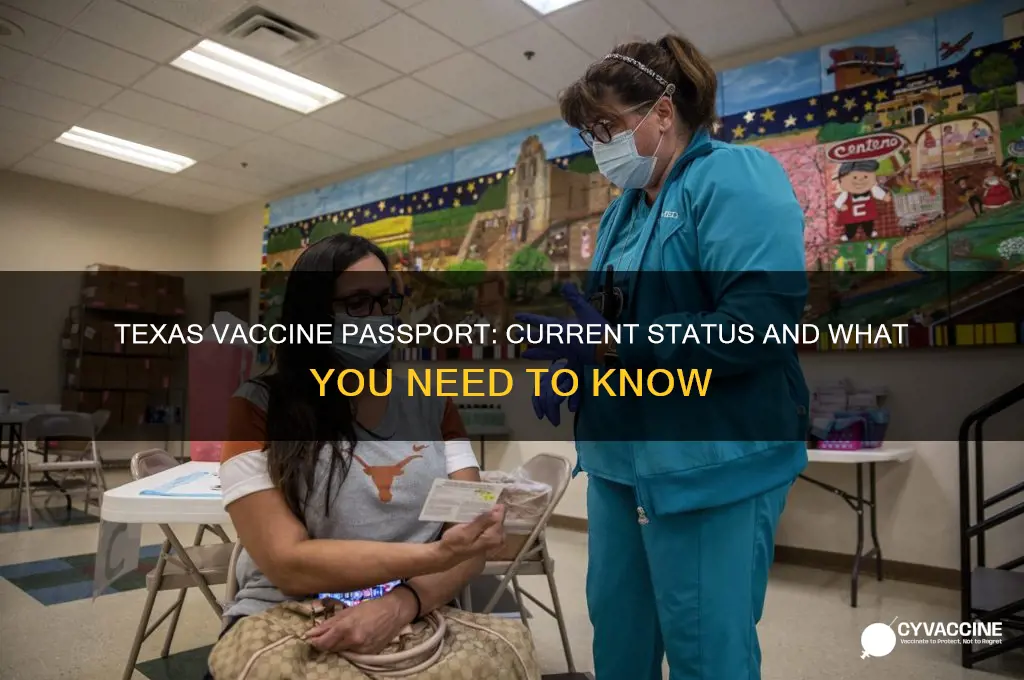 does texas have a vaccine passport