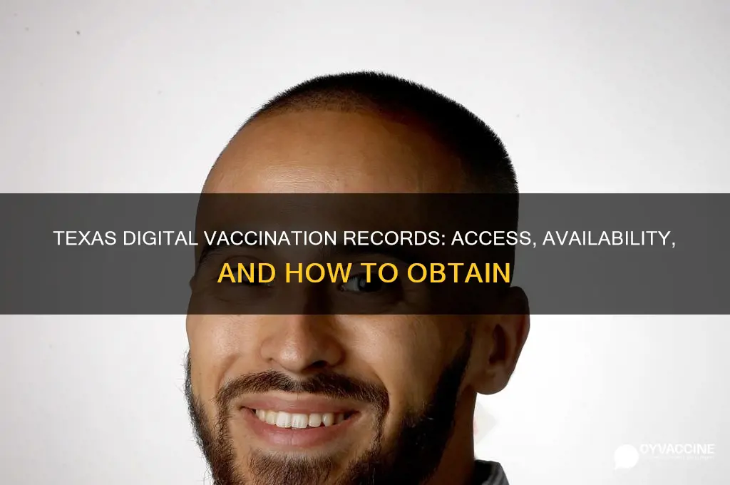 does texas have digital vaccination records