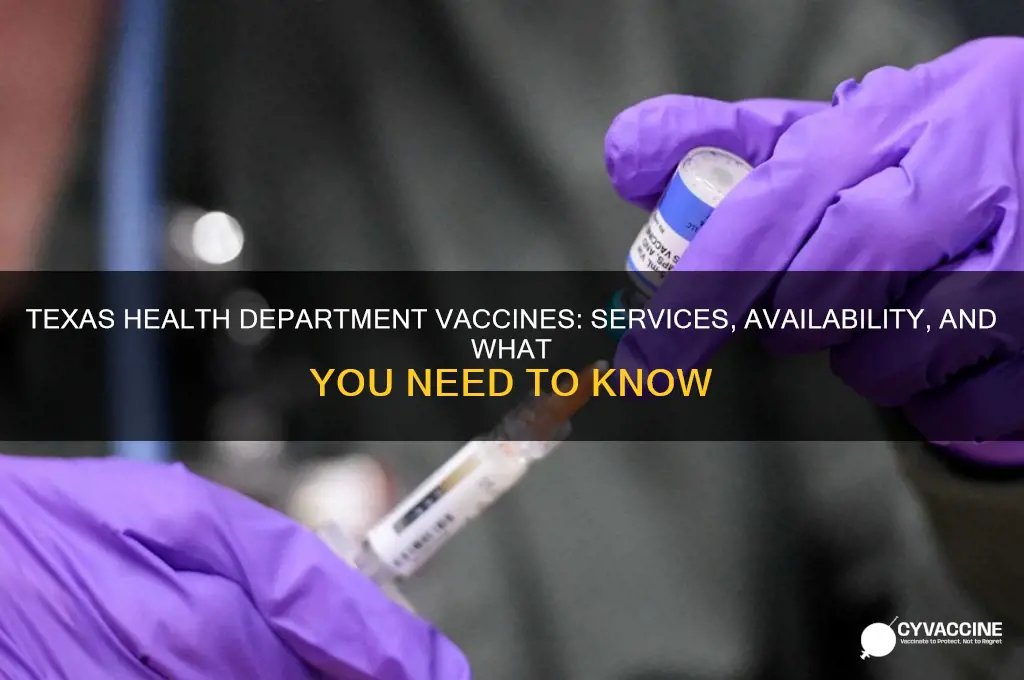 does texas health department do vaccines