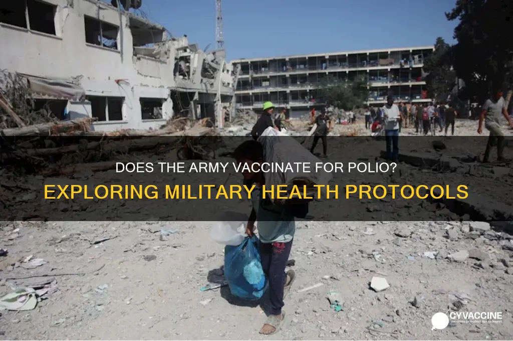 does the army vaccinate for polio