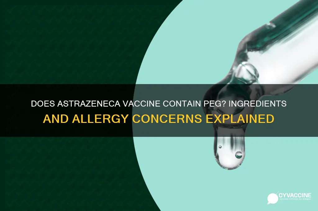 does the astrazeneca vaccine contain peg