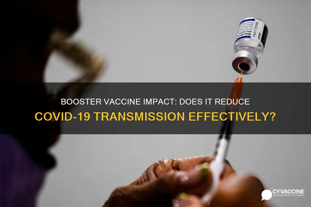does the booster vaccine reduce transmission