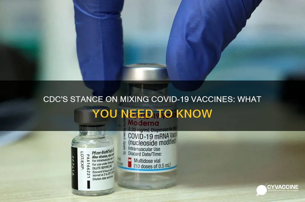 does the cdc approve mixing vaccines