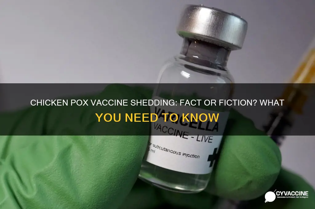 does the chicken pox vaccine shed