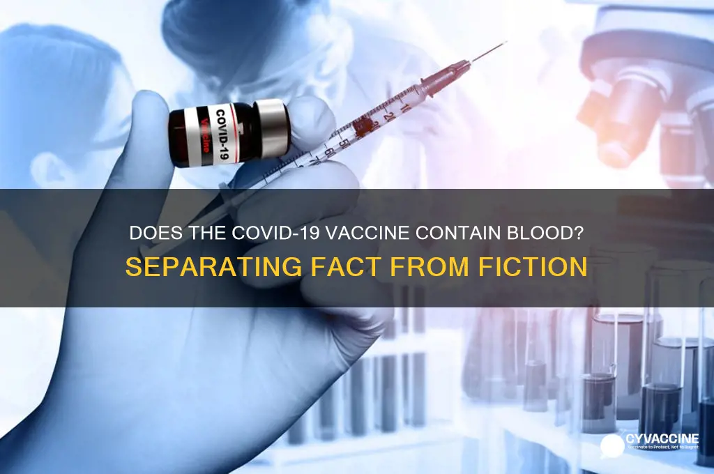 does the corona vaccine contain blood