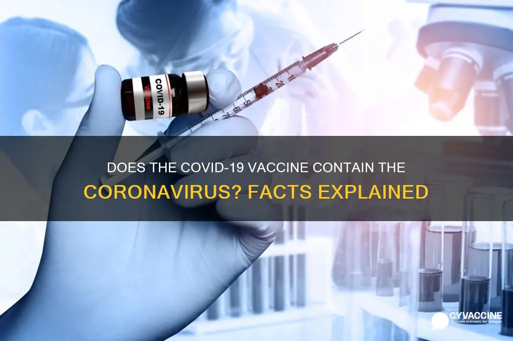 does the corona vaccine contain corona
