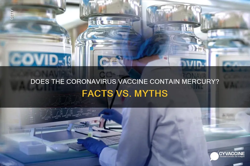 does the coronavirus vaccine contain mercury