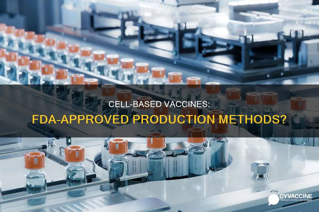 does the fda allow cell based vaccine production