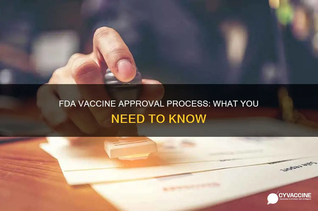 does the fda approve all vaccines