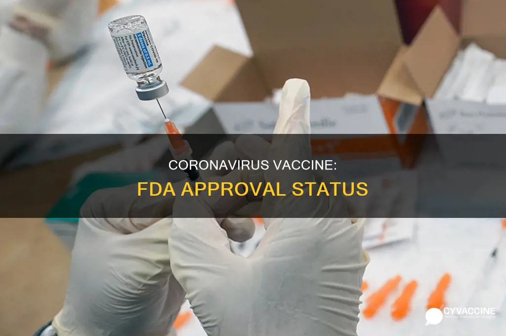 does the fda approve of the coronavirus vaccine