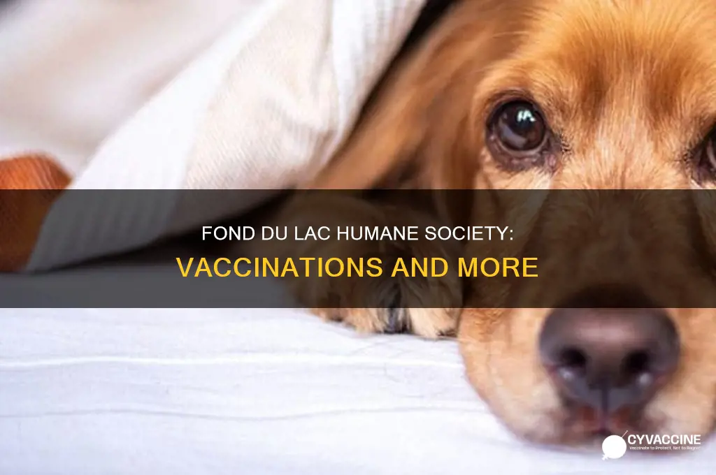 does the fond du lac humane society do vaccinations