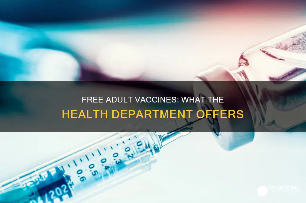 does the health department do free vaccines for adults