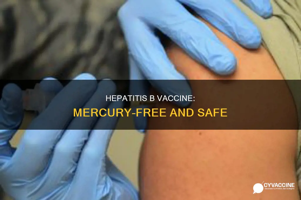 does the hepatitis b vaccine still contain mercury