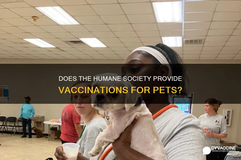 does the humane society do vaccinations