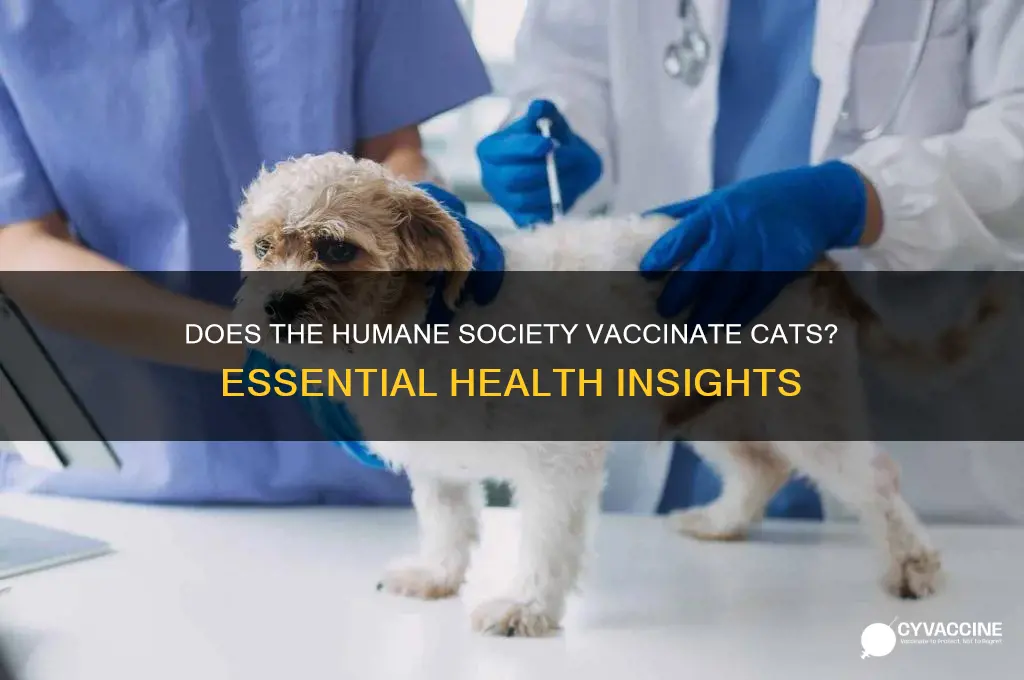does the humane society vaccinate cats