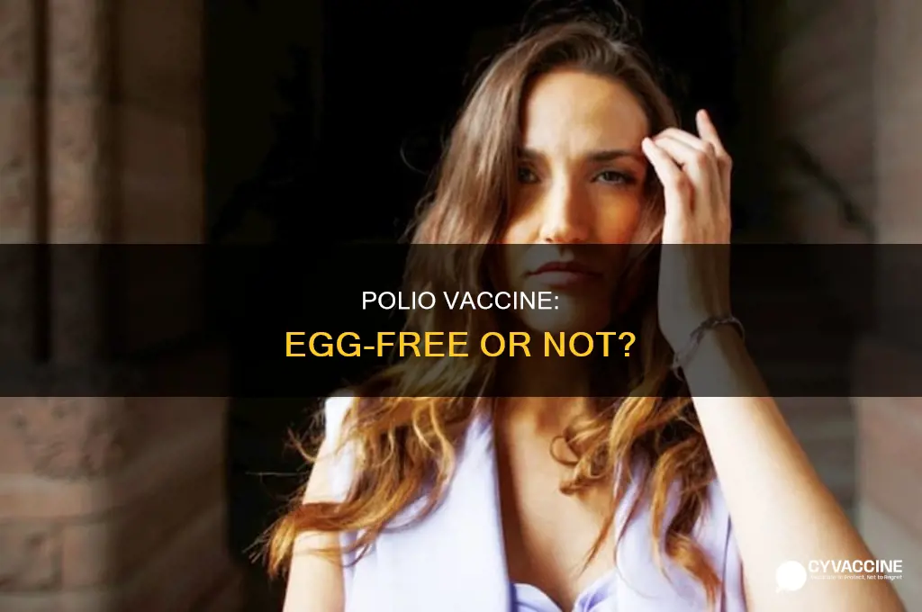 does the inactivated poliovirus vaccine have eggs in it