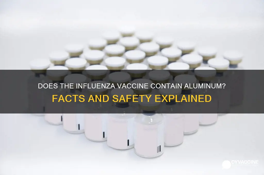 does the influenza vaccine contain aluminum