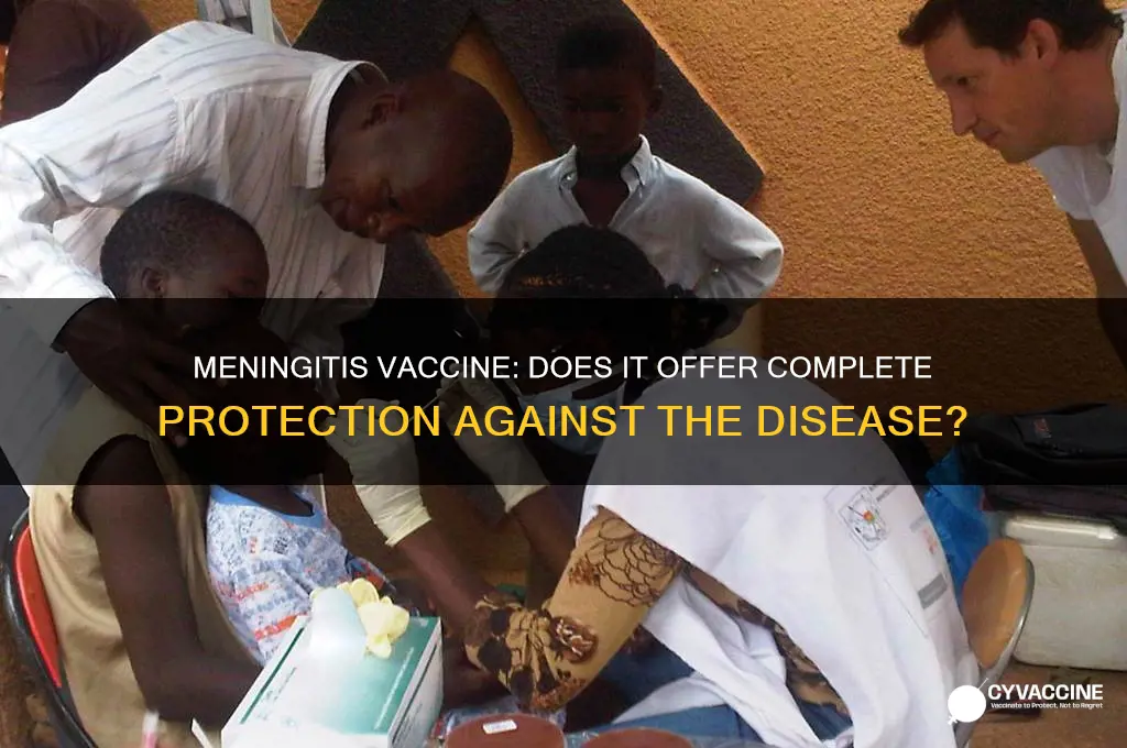 does the meningitis vaccine fully protect
