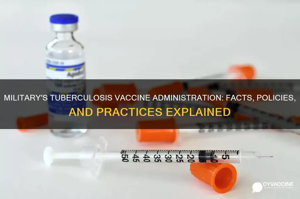does the military administer tuberculosis vaccine